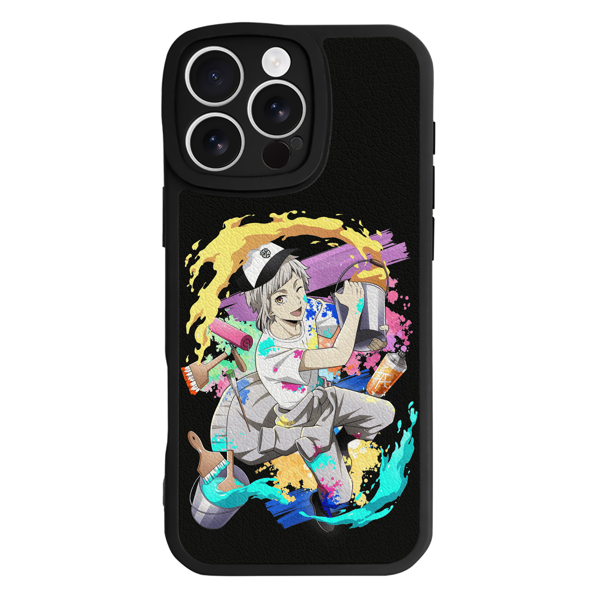 （画像用） 文豪ストレイドッグス Bungo Stray Dogs 【iPhone 16シリーズ対応】シリコンスマホケース（レザー調） 材質：シリコン